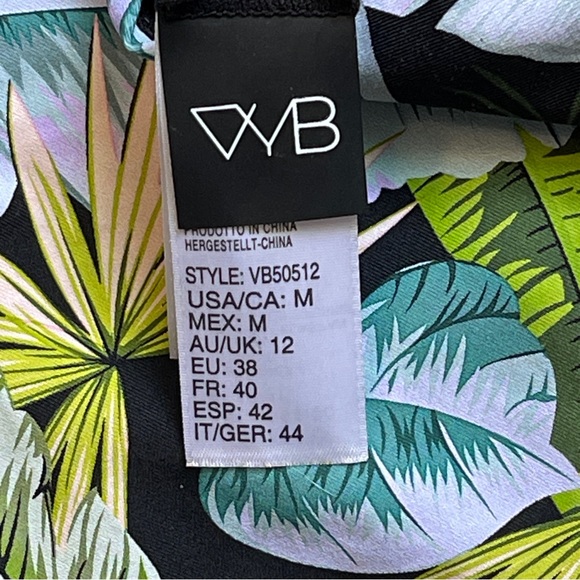 Vyb Jungle Print Micro Strap One-piece Swimsuit In Black M - Picture 3 of 5